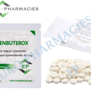 Euro Pharmacies Clenbuterox (Clenbuterol) – 40mcg/tab -100 tab/bag