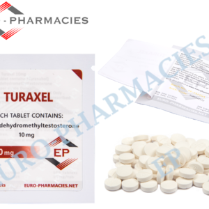 Euro Pharmacies Turaxel 10 (Turanabol) — 10mg/tab -100 tab/bag