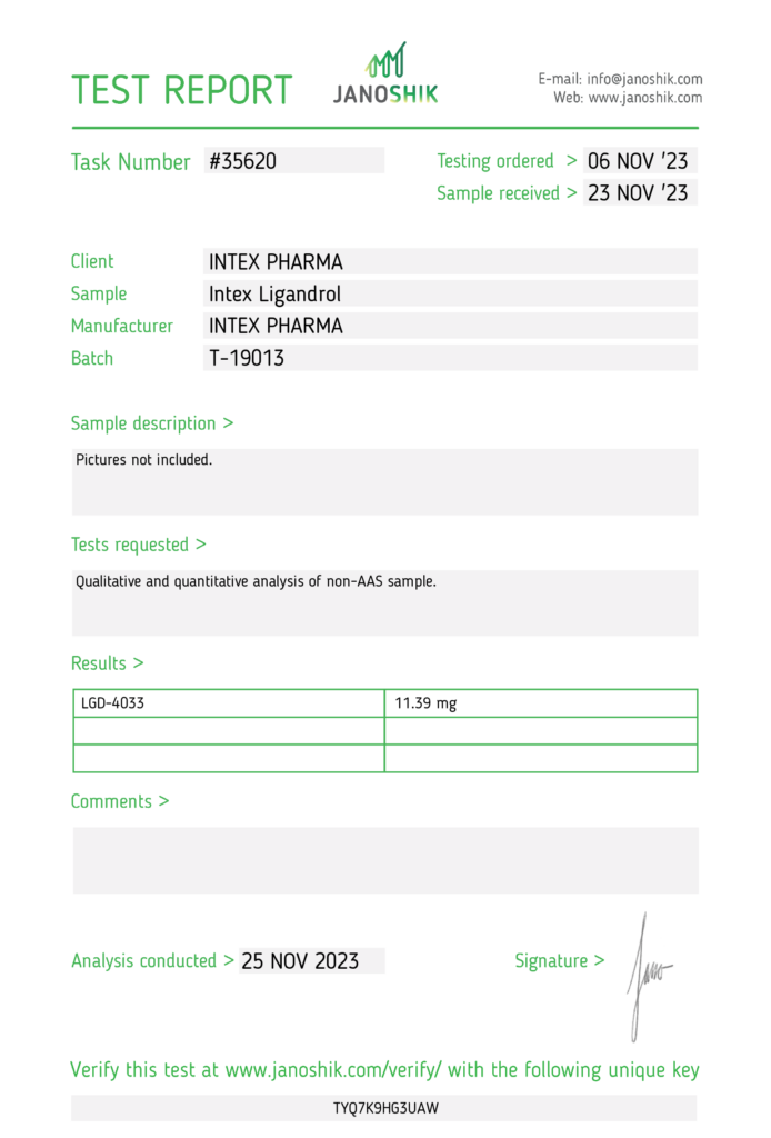 Intex Pharma Ligandrol 4033 - Image 2